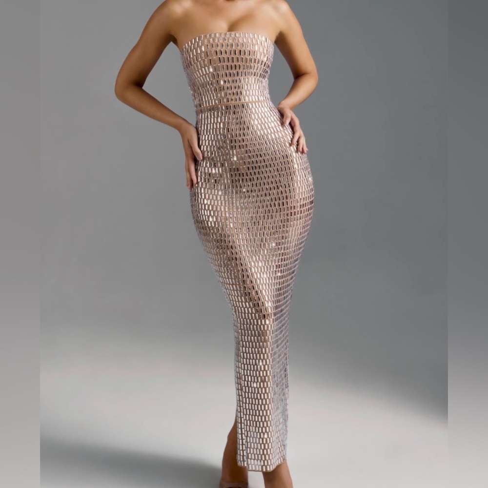 Oh Polly AMAYA Almond Embellished Dress
